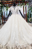 Gorgeous Ball Gown Big Wedding Dresses Princess Bridal Dress With SJSPRBJ5CLK
