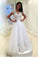 A Line V Neck Wedding Dresses Tulle With Applique And Sash Sweep Train