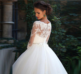 Modest Tulle Country Wedding Dresses For Brides Lace Wedding Gowns