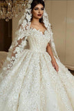 A Line Off The Shoulder Wedding Dresses Tulle With Applique And Beads Court Train