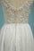 Beach Wedding Dresses A-Line V-Neck Chiffon Full Beaded Top