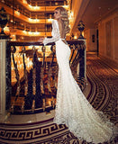 lace backless Prom Dress long elegant evening dress BD1365