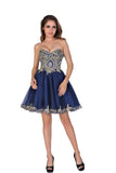Homecoming Dresses A Line/Princess Sweetheart Tulle With Applique