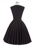 Simple Sweetheart Sleeveless Tea-Length Ruched Dark Navy Taffeta Homecoming Dresses JS459