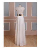 Cap Sleeves Sexy V-neck Side Slit Wedding Party Dresses Popular prom dresses online WD0121