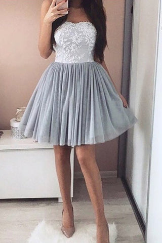 Tulle & Lace Homecoming Dresses Sweetheart A Line