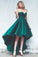 Sweetheart A Line Evening Dresses Satin With Ruffles Asymmetrical