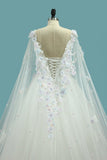 Hot Selling Wedding Dresses Lace Up With Appliques And Sequins And Bow Knot Off The Shoulder