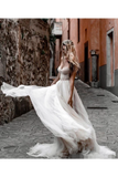 Pleated Tulle Bridal Dresses SweetHeart Neckline Minimalist Wedding Dresses