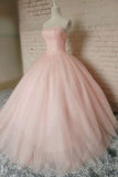 Tulle Sweetheart Ball Gown Quinceanera Dresses Beaded Bodice