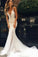 Wedding Dresses Mermaid Spaghetti Straps Tulle With Applique Open Back