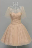 Sweetheart A Line Homecoming Dresses Tulle & Lace