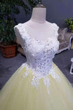 New Arrival Quinceanera Dresses A-Line Lace Up Cheap Price Scoop Neck With Beads And Appliques