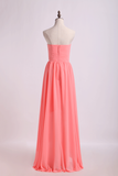 Prom Dresses/High Low Skirt Sweetheart Fitted&Pleated Bodice Chiffon