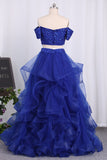 New Arrival A Line Prom Dresses Tulle With Beaded Bodice