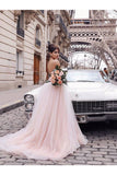 A-Line/Princess Sleeveless Spaghetti Straps Floor-Length Sequins Dresses