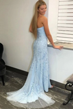 Mermaid Strapless Split Prom/Formal Dress With SJSPE2BAGZ1