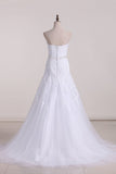 Wedding Dresses Sweetheart Tulle With Applique And Beads Mermaid