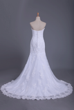 Wedding Dresses Mermaid Sweetheart With Beads And Applique Tulle