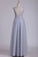 Prom Dresses Bateau Open Back A Line Tulle With Applique Floor Length