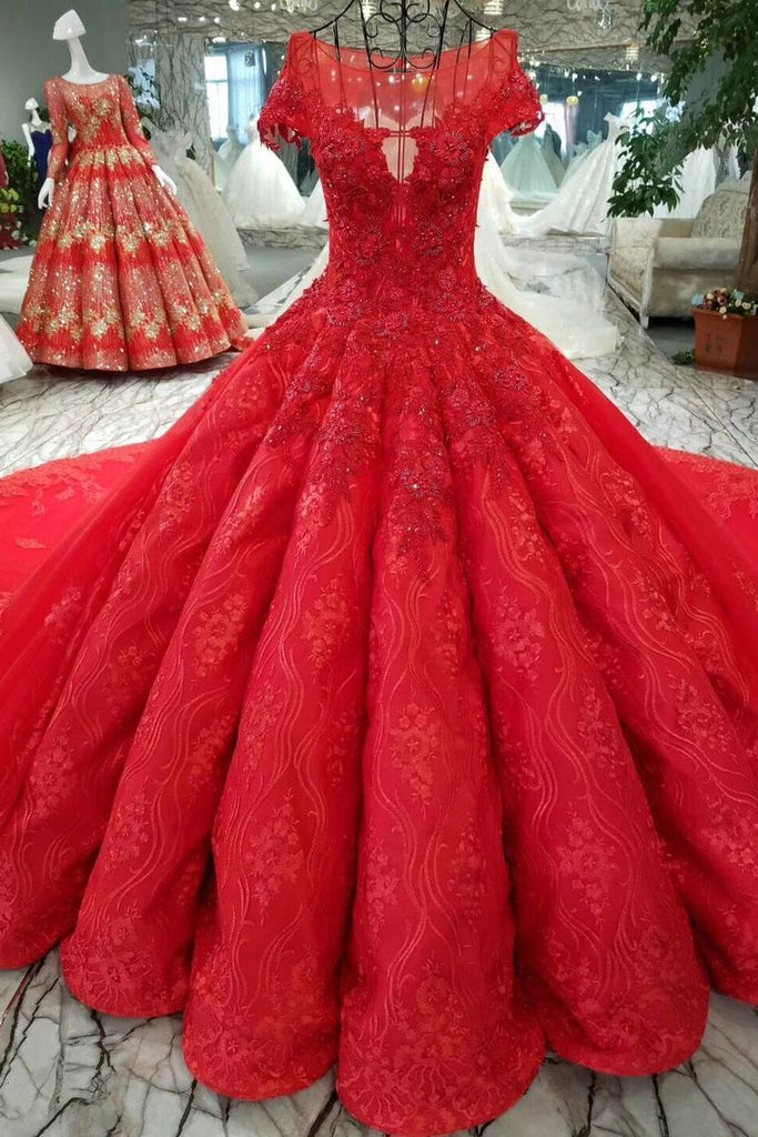Xxn-027#red White Wedding Dresses Mermaid/trumpet Lace Up Embroidered Lace  On Net Boat Neck Court Train Cheap Wholesale Custom - Wedding Dresses -  AliExpress