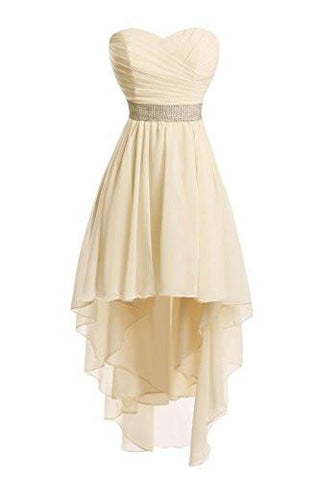 Women High Low Lace Up Prom Party Homecoming Dresses JS239