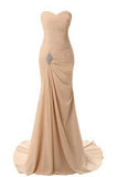 Sweetheart Mermaid Long Evening Dress Formal Prom Gowns Prom Dresses JS768