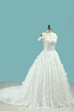 Wedding Dresses Off The Shoulder A Line Tulle With Applique