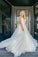 V Neck Tulle Elegant A Line Wedding Dresses With Appliques Lace Long Prom Dresses