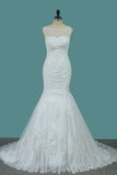 New Arrival Wedding Dresses Scoop Mermaid Tulle With Applique And Beads