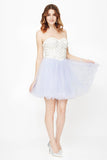 Sweetheart Beaded Bodice Homecoming Dresses A Line Tulle Short/Mini