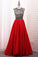 A-Line Scoop Satin Prom Dresses Tulle Bodice Black Sequins Floor-Length With Pocket