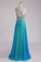 Multi Color Prom Dress One Shoulder Beaded Bodice Backless With A Sexy Slit