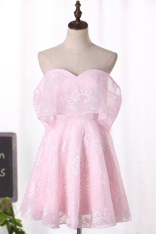 Lace Sweetheart Homecoming Dresses A Line Short/Mini