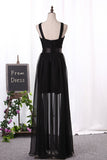 Bridesmaid Dresses A Line Scoop Chiffon With Ruffles Floor Length