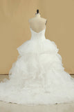 Sweetheart With Applique A Line Wedding Dresses Court Train