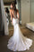 Scoop Chiffon Wedding Dresses Mermaid With Applique Court Train