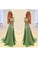 New Arrival Prom Dresses V Neck Satin With Applique And Beads A Line