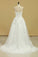 Wedding Dresses Strapless Tulle With Applique A Line Court Train
