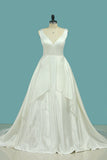 Tulle Wedding Dresses Long Sleeves Scoop With Applique