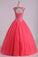 Open Back Quinceanera Dresses Scoop With Embroidery & Beading Floor Length