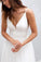 A-line Simple Spaghetti Straps Beach Wedding Dress Summer Off White Bridal Gown