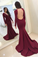 2023 Satin Fabulous Black Halter Deep V-neck Long Sleeve Split Sexy Prom Dresses UK JS469