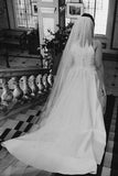 A Line Halter Ivory Satin Sleeveless Wedding Dresses Long Lace Prom Dresses JS431