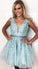 A Line Ivory V Neck Beads Straps Homecoming Dresses with Lace Appliques Short Party Dress H1146