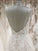 A Line Spaghetti Straps V Neck Beach Wedding Dresses Beaded Bodice Wedding Dresses W1062