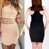 Sexy Sleeveless Simple Tight Round Neck Short Homecoming Dresses