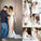 Ball Gown Long Sleeve Ivory Satin Wedding Dresses with Lace Long Bridal Dresses JS721