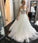 Flossy A Line Sleeveless Lace Ivory Tulle Wedding Dresses, Bridal Gown with Appliques PW341
