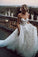 Gorgeous Ball Gown Sweetheart White Tulle Strapless Lace Wedding Dress
